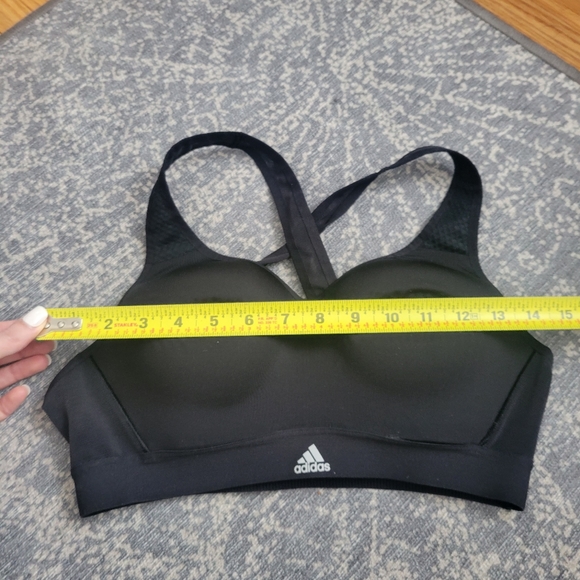 Adidas Supportive Sports Bra in Black - Picture 5 of 7